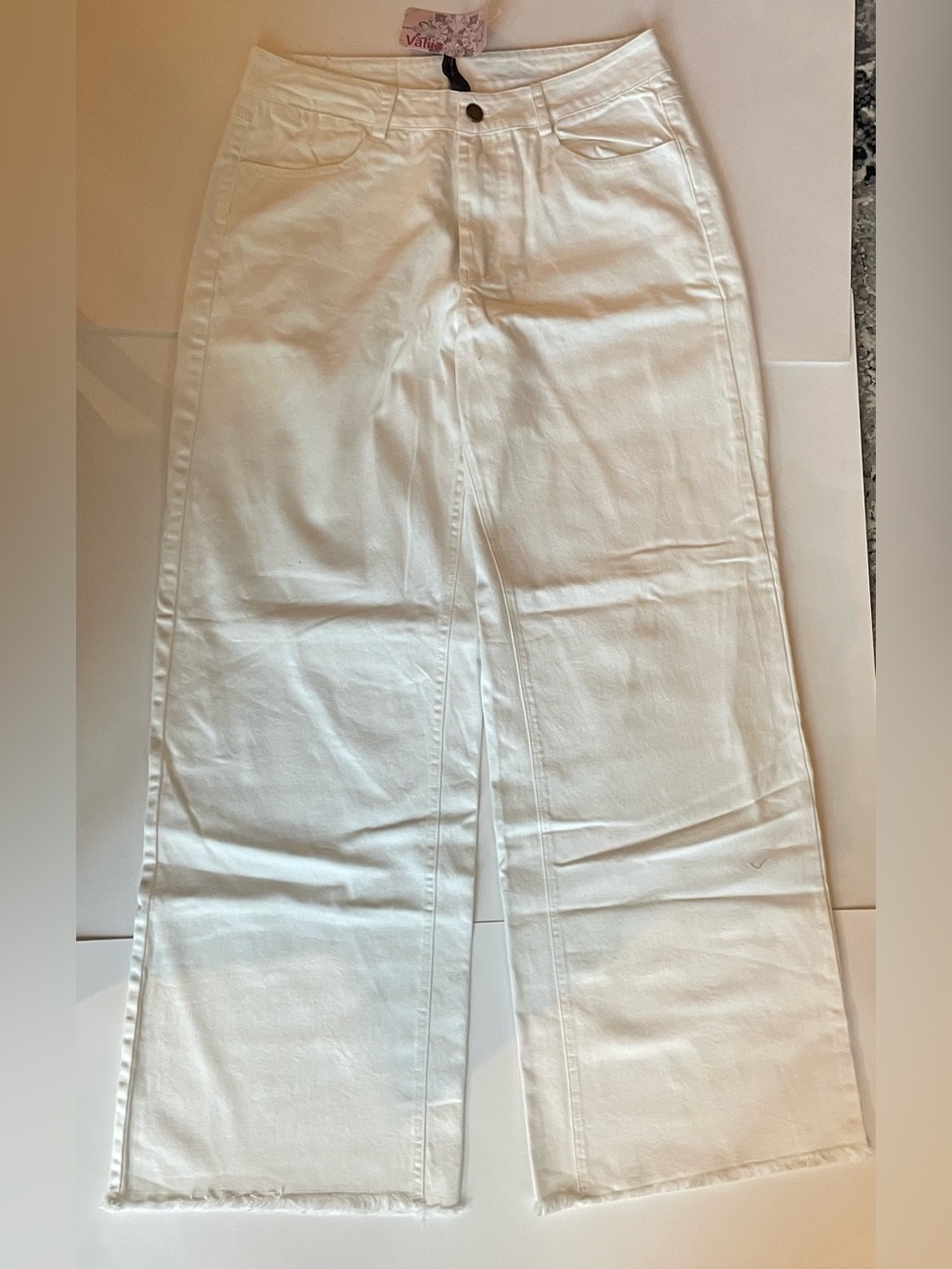 Valija Gitana NWT White Cotton Wide-Leg Women’s Jeans